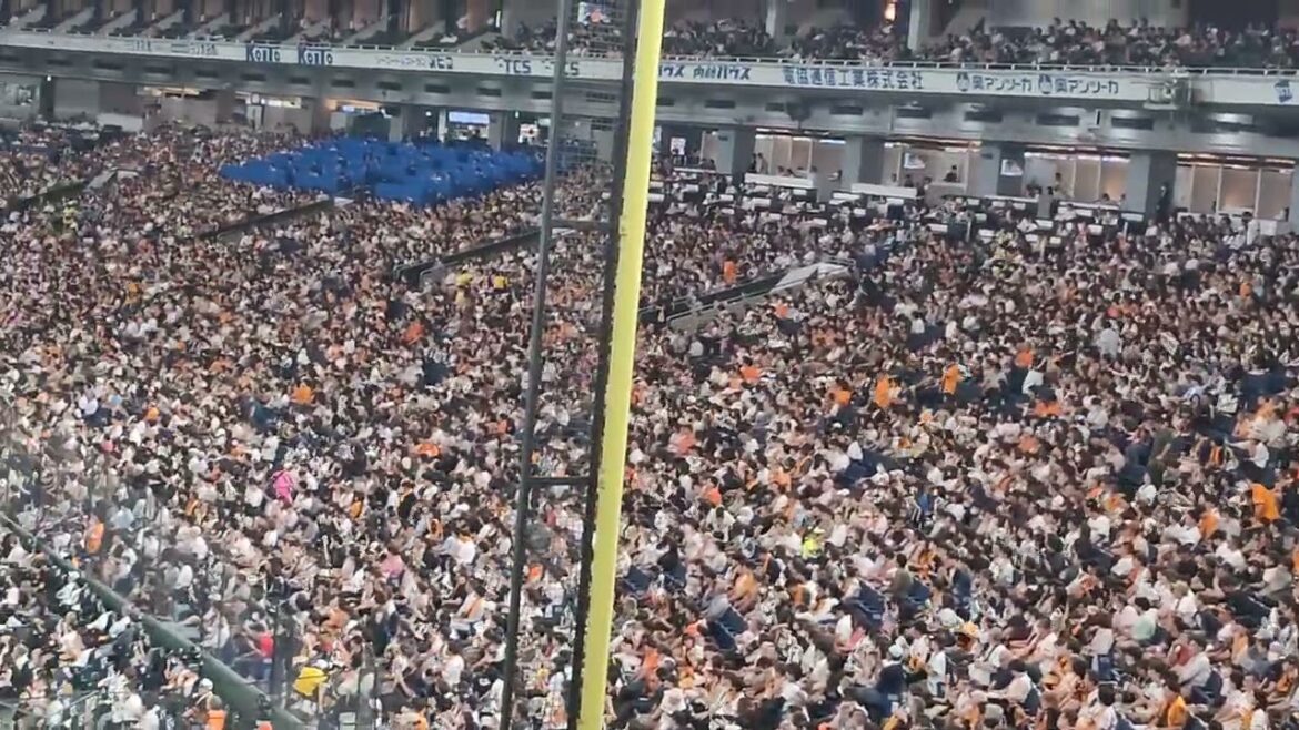 20240608 オリックスファンが増えた東京ドーム チャンスで二階席でもタオルを出すファン