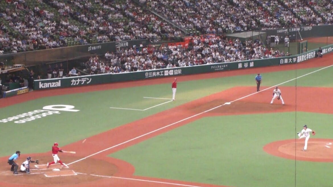 広島 菊池涼介 ホームラン 第4号　西武 vs 広島　2024年6月11日(火) ベルーナドーム