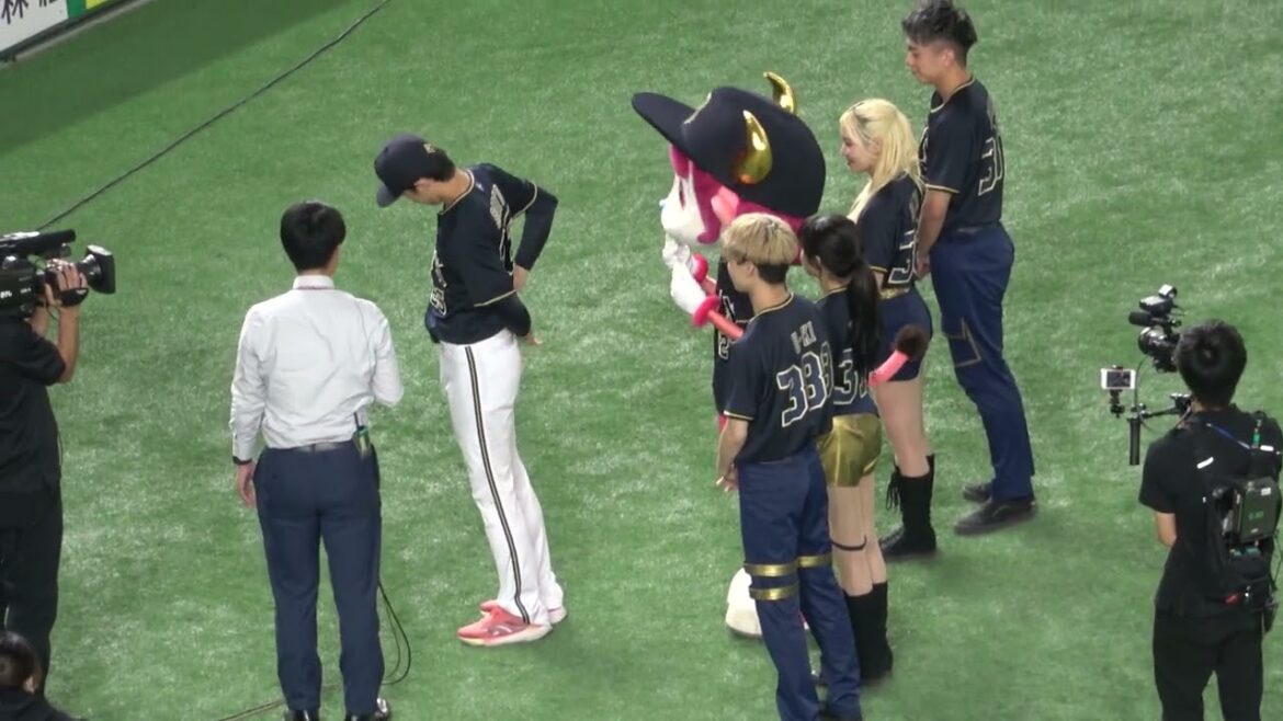 マウンドで見せる表情とは違ったゆるかわな齋藤きょうちゃんのヒーローインタビュー