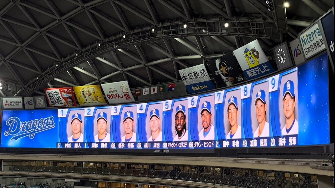 2024.6.7 プロ野球セ・パ交流戦2024 中日ドラゴンズVS東北楽天ゴールデンイーグルス in バンテリンドームナゴヤ 第1回戦 スタメン発表【チュニドラ】【中日】【楽天】【交流戦】【涌井秀章】