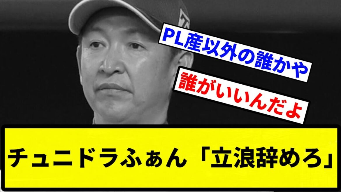 【じゃあ誰がいいの？】チュニドラふぁん「立浪辞めろ」【プロ野球反応集】【1分動画】