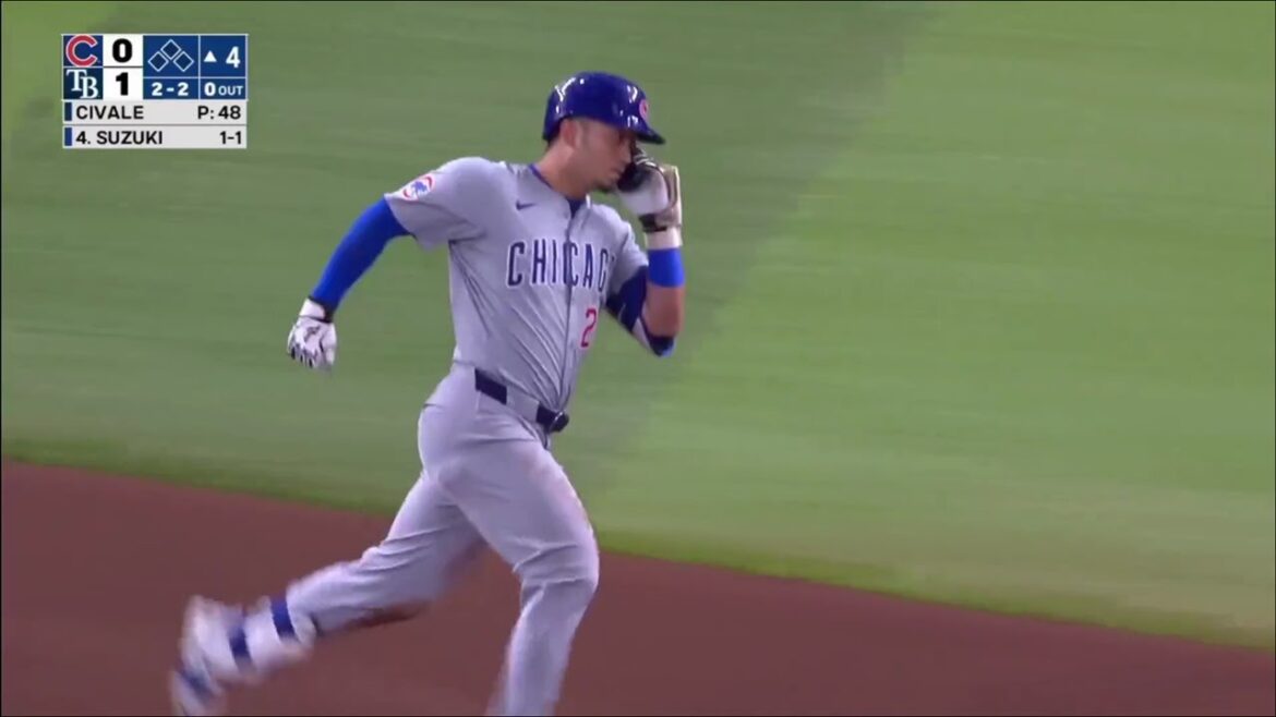 鈴木誠也が同点ホームラン! センターに第8号HR！直近11試合で4本塁打