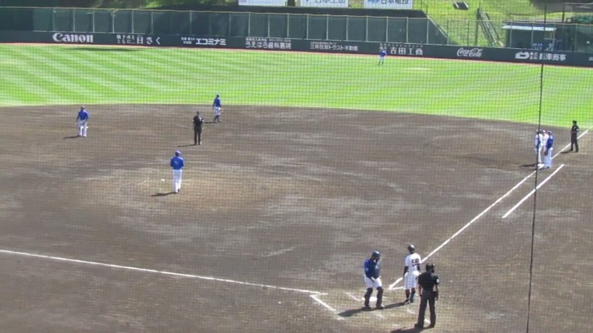 松原聖弥がレフトフライに倒れる（読売ジャイアンツ対 横浜DeNAベイスターズ2024年5月10日）