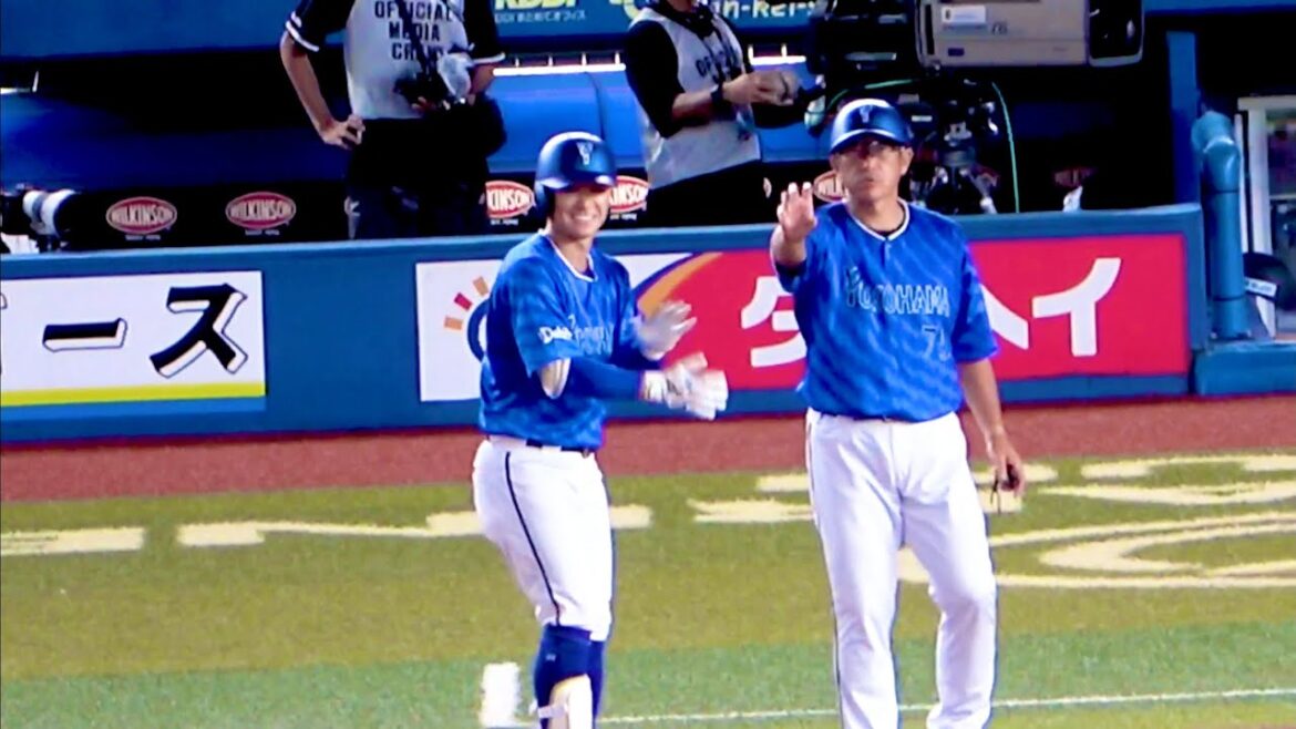 えっ石井琢朗コーチボール要求ですかw ニッコニコの柴田竜拓、今季初ヒット＆初タイムリー！  横浜DeNAベイスターズ 2024/6/12