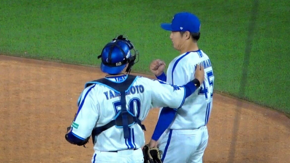 今日も森原康平は完璧！小さくガッツポーズ！三者凡退でゲームセット！勝利のハイタッチ 2024/06/04 横浜DeNAベイスターズ