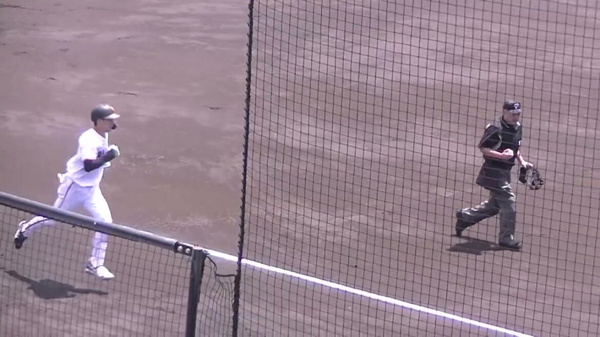 【巨人】育成1年目 平山功太が特大ホームランで先制（読売ジャイアンツ3軍 対 明治安田生命2024年6月12日）