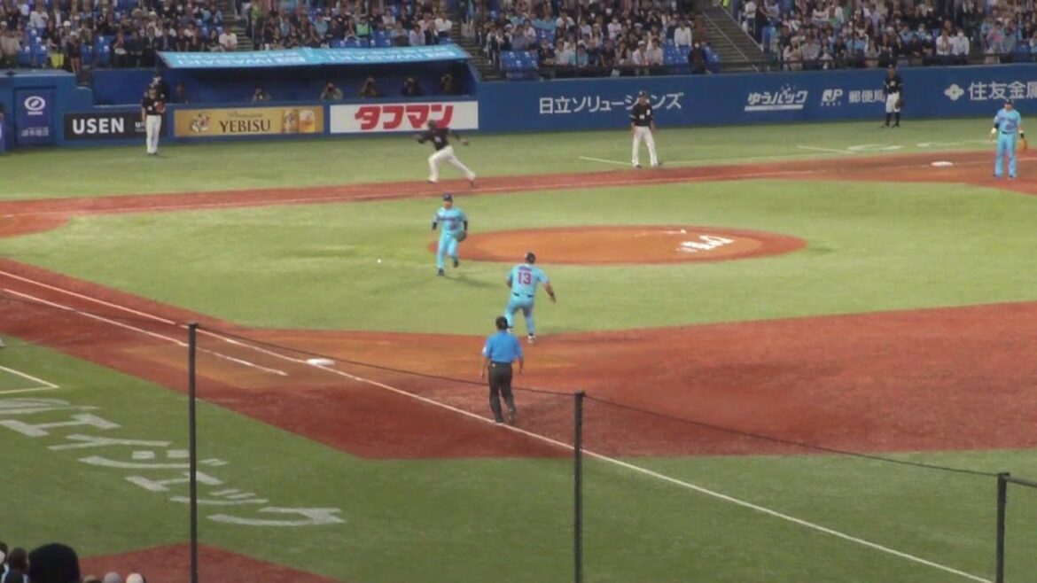 ロッテ 佐藤都志也 犠打で1点　ヤクルト vs ロッテ　2024年5月29日(水)