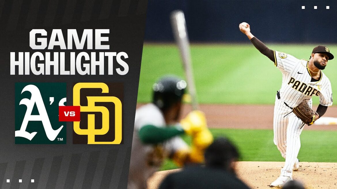 A's vs. Padres Game Highlights (6/11/24) | MLB Highlights