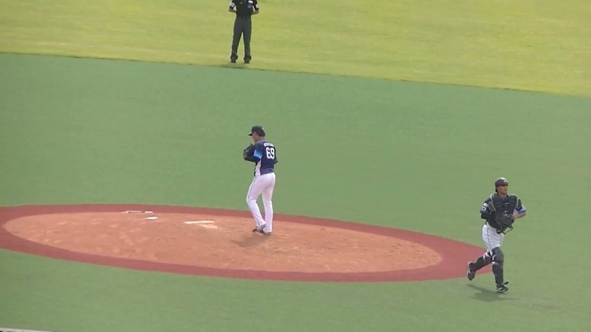 ライオンズ水上由伸のピッチングフォーム＜2軍・ヤクルトスワローズ対 西武ライオンズ  2024年5月26日＞