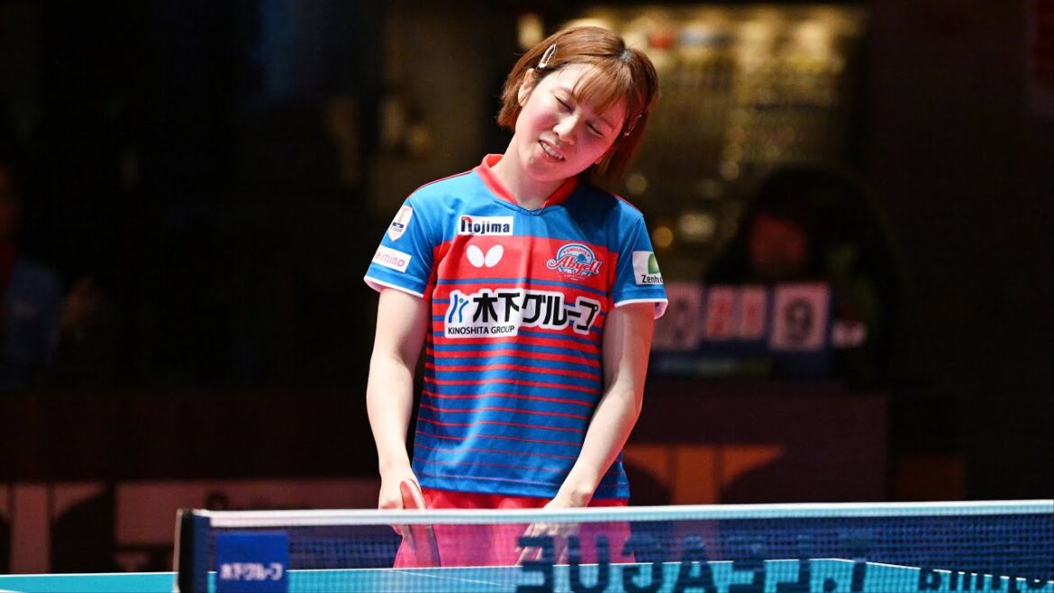 平野美宇 vs 笹尾 明日香 TBESTGAME 木下アビエル神奈川 vs  日本生命レッドエルフノジマTリーグ2023-2024 8月11日 江戸川区総合文化センター大ホール【卓球Tリーグ公式】