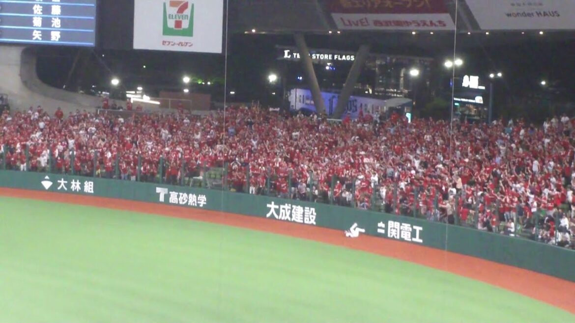 広島 松山竜平 犠牲フライで1点　ライト長谷川信哉 ナイスプレー　西武 vs 広島　2024年6月11日(火) ベルーナドーム