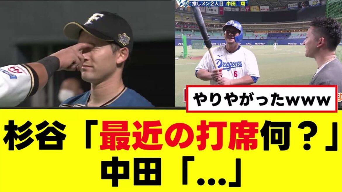 【杉谷拳士】中田翔のバッティングにぶっちゃけるｗｗｗ