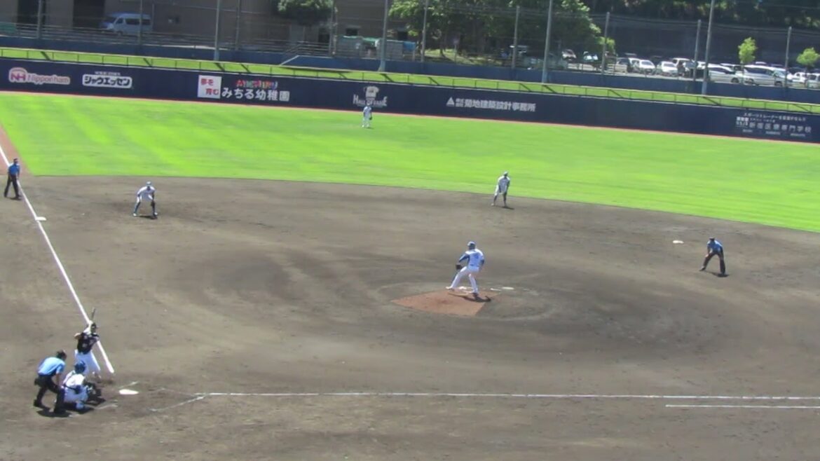 【マリーンズ】山本大斗がレフトへヒットを放つ2024年6月5日 日本ハムファイターズ対 千葉ロッテマリーンズ