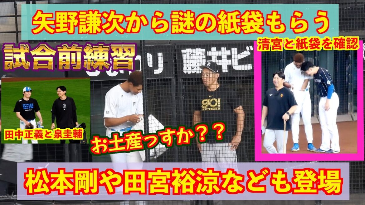 【20240616】前日に謎の袋を矢野謙次から渡される万波中正の物語。田中正義と泉圭輔。松本剛と岡本和真＆丸佳浩なども登場