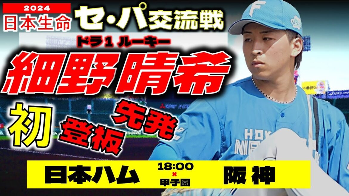 【日ハムライブ】2024年6月18日   “日本生命 セ・パ交流戦”  北海道日本ハムファイターズ vs 阪神タイガース戦  ＠阪神甲子園球場　データ解説実況