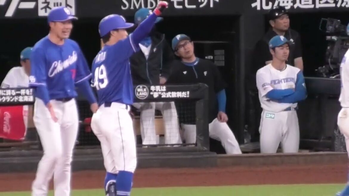 -2024.06.11-【NPB】９回表 カトタク 重苦しい展開に貴重なタイムリー打‼︎ ようやくの追加点 中日ドラゴンズ（vs北海道日本ハム）