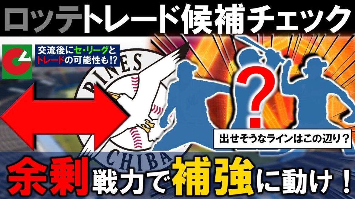 実績ある投手＆中堅野手が狙い目に！？【千葉ロッテトレード候補チェック】あまり１軍で起用の無い、余剰戦力で交流戦後の補強に動け！！１１球団が注目するがマリーンズが出せそうなラインはこの辺りに！？
