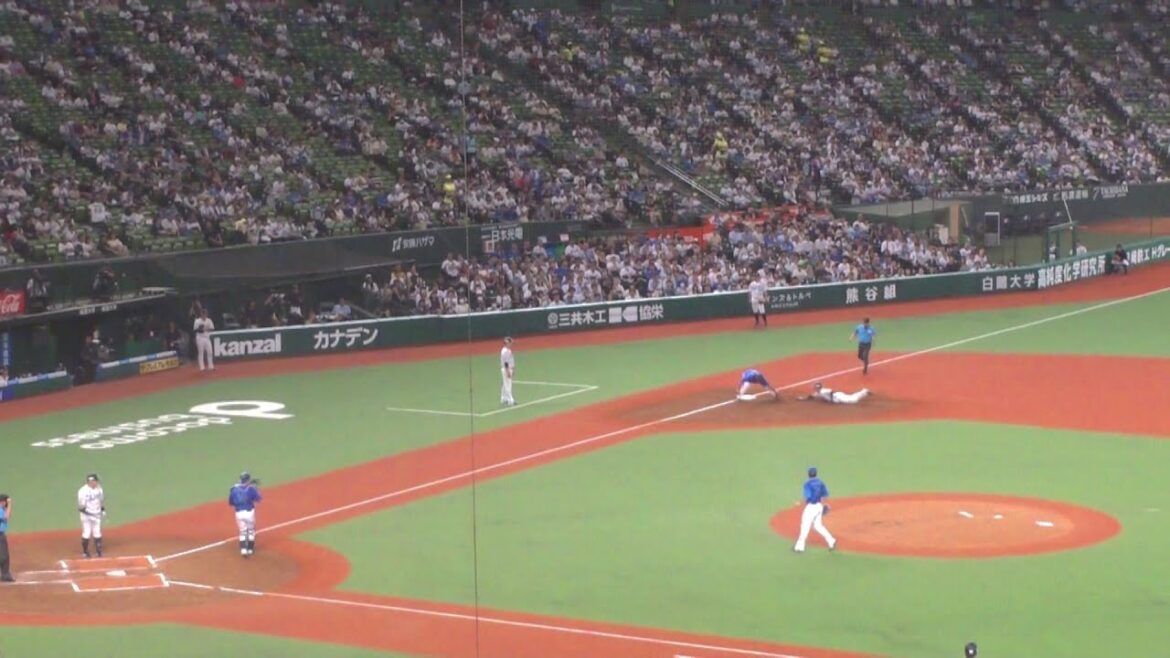 DeNA 戸柱恭孝 盗塁阻止でナイスプレー　鈴木将平は2盗成功後、3盗の盗塁失敗　西武 vs DeNA　2024年6月14日(金) ベルーナドーム