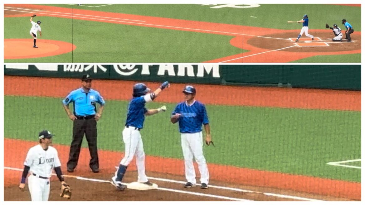 度会隆輝先制タイムリーヒット←桑原将志1回表横浜DeNAベイスターズ2024年6月16日渡邉埼玉西武ライオンズ