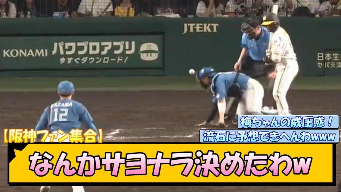 【阪神ファン集合】なんかサヨナラ勝ち決めたわw【なんJ/2ch/5ch/ネット 反応 まとめ/阪神タイガース/岡田監督/梅野隆太郎】