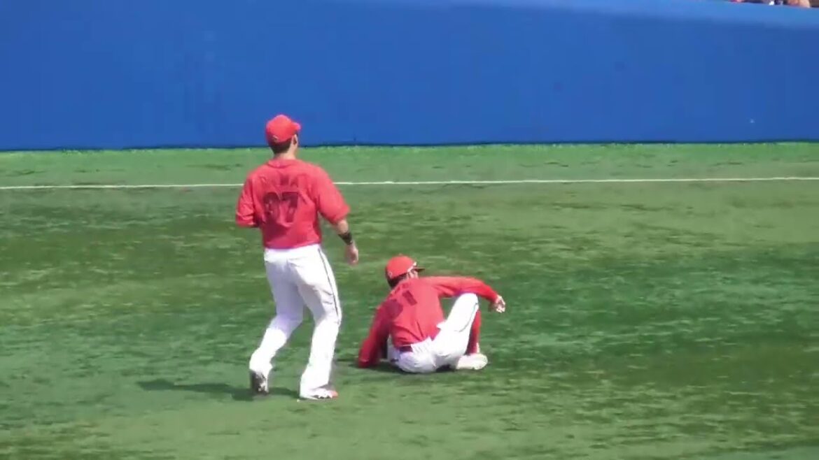 残念そこは矢野雅哉発動！二死三塁のピンチで失点阻止するナイスプレー！2024年5月26日