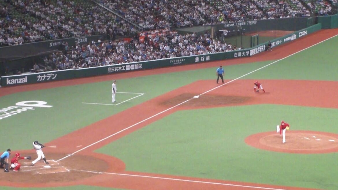 西武 陽川尚将 タイムリーヒット　西武 vs 広島　2024年6月12日(水) ベルーナドーム