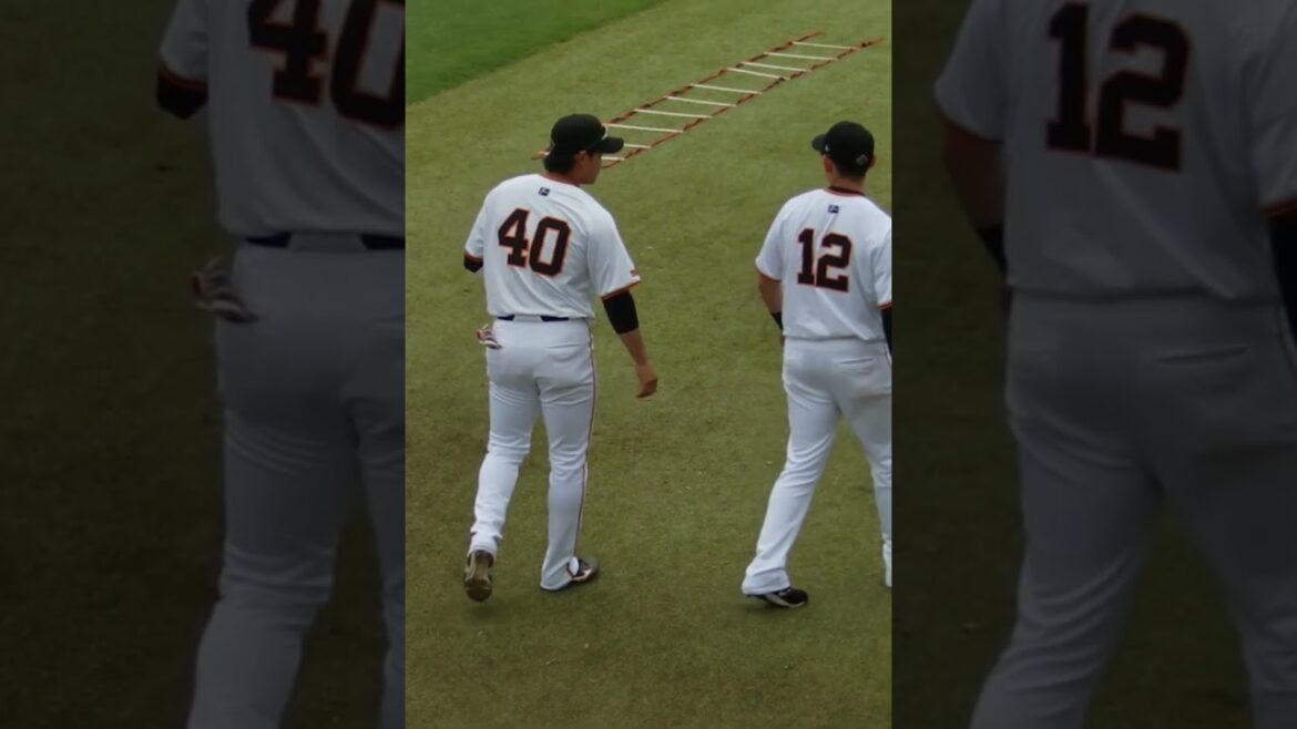 一応、先輩と後輩な #萩尾匡也 #中山礼都 #ジャイアンツ球場