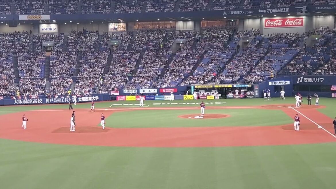 20240519　激ﾚｱﾗﾝﾅｰ盗塁により応援歌の切り替え！【紅林弘太郎 応援歌(通常→ﾁｬﾝｽ)】　ｵﾘｯｸｽ･ﾊﾞﾌｧﾛｰｽﾞ　1回ｳﾗ@京ｾﾗﾄﾞｰﾑ大阪･ﾚﾌﾄ外野下段