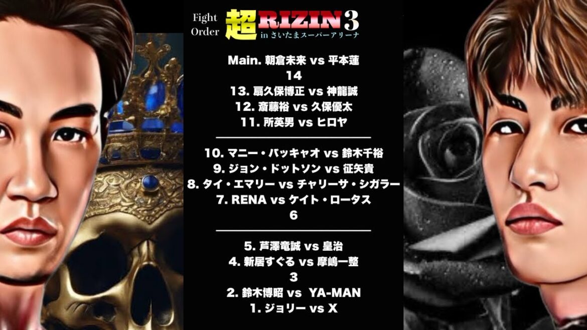 【ジョリーの対戦相手は!?】超RIZIN3の残りの追加対戦カードを一緒に考えようぜ！【生配信アーカイブ】