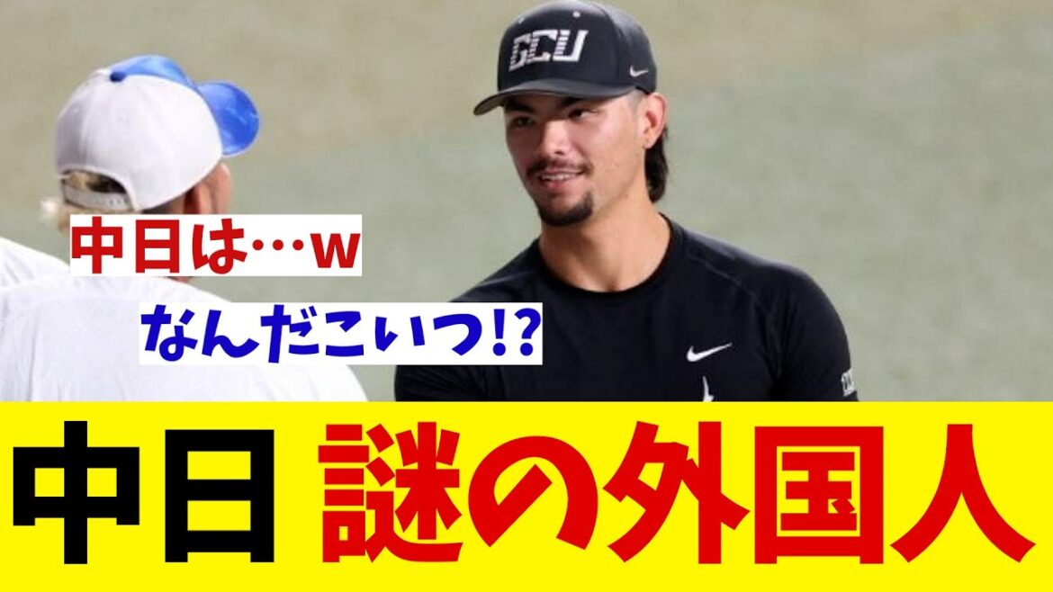 中日に突如現れた謎の外国人・・・【野球情報】【2ch 5ch】【なんJ なんG反応】