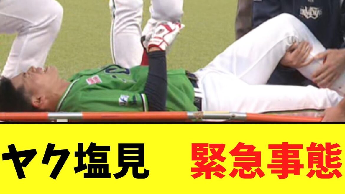 ヤクルト塩見にアクシデント　走塁時に左膝を変な方向に捻り緊急交代・・・