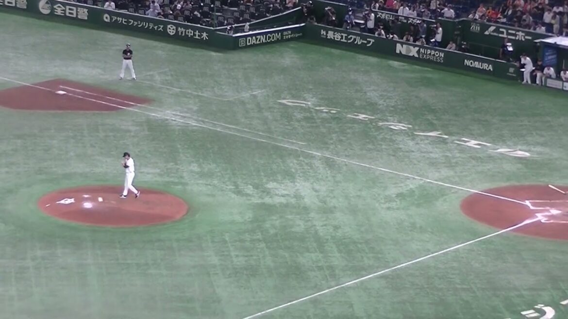 柿沼友哉をファウルフライに打ち取るケラー【読売ジャイアンツ対千葉ロッテマリーンズ2024年6月4日】