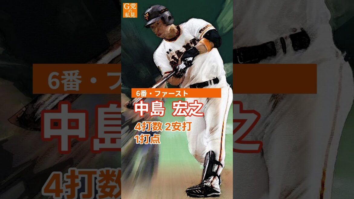 この日が開幕戦 4年前の今日のスタメン【巨人】2020年の6月19日オーダー   #菅野智之 #Shorts