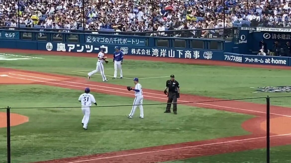 大貫晋一ピンチで細川成也をピシャリ1回表横浜DeNAベイスターズ中日ドラゴンズ2024年5月19日山本祐大