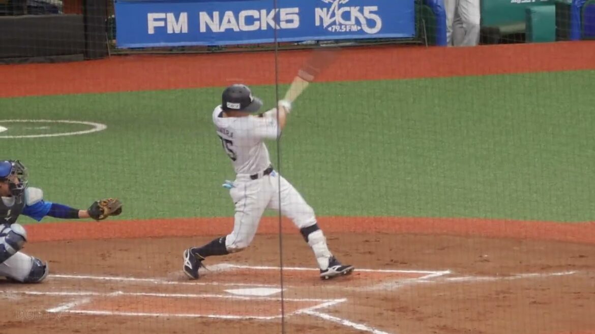 埼玉西武ライオンズの新たな希望 奥村光一がツーベースヒットを放つ 2024.6.17
