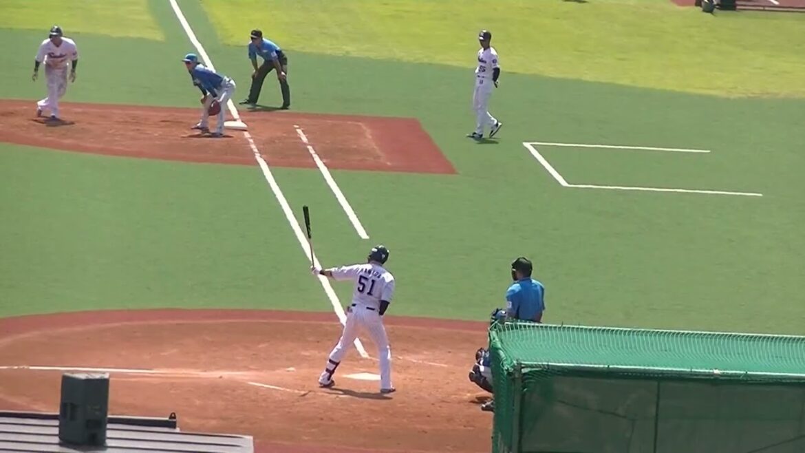 日ハム古川裕大の肩〜澤井廉の盗塁を刺す（2024年6月14日 ヤクルトスワローズ対 日本ハムファイターズ）