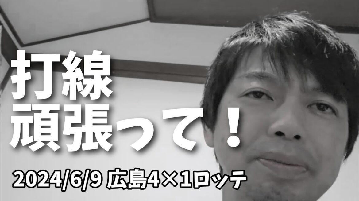 【6月9日(日)】広島対ロッテ振り返り。打線疲れてるとは思うけど頑張って！