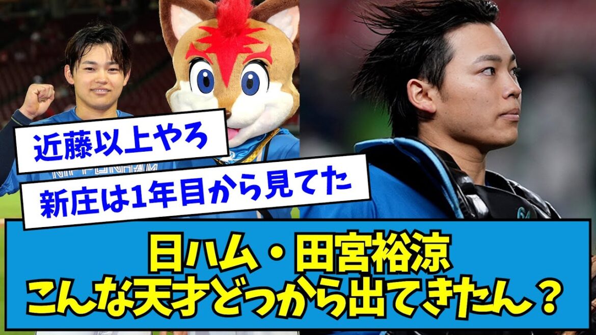 【首位打者】日ハム・田宮裕涼、こんな天才どっから出てきたん？【なんJ反応】