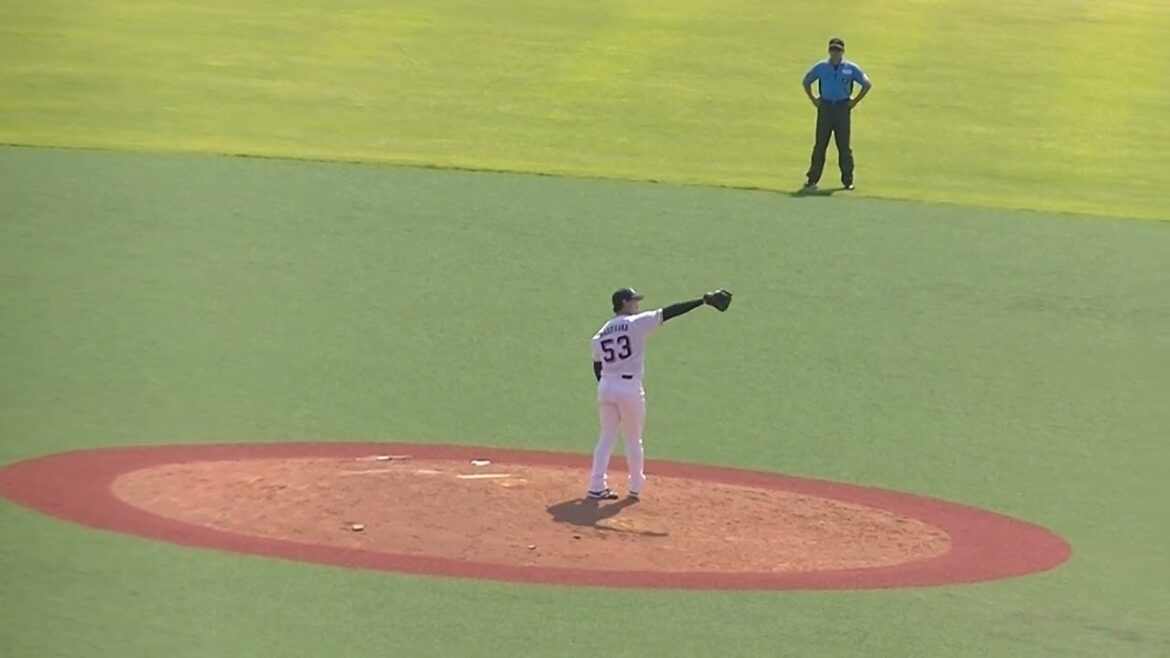 【野球選手フォーム集】ヤクルト長谷川宙輝の投球フォーム（2024年6月14日 ヤクルトスワローズ対 日本ハムファイターズ）