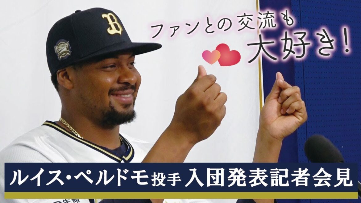 【会見】ルイス・ペルドモ投手 入団発表記者会見