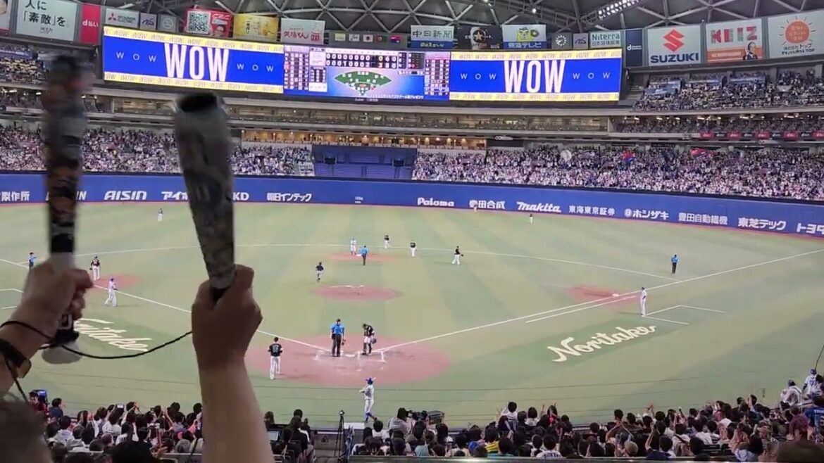 加藤匠馬　センターへの2点タイムリーツーベース　2024年6月6日(木)　交流戦　中日ドラゴンズvs福岡ソフトバンクホークス