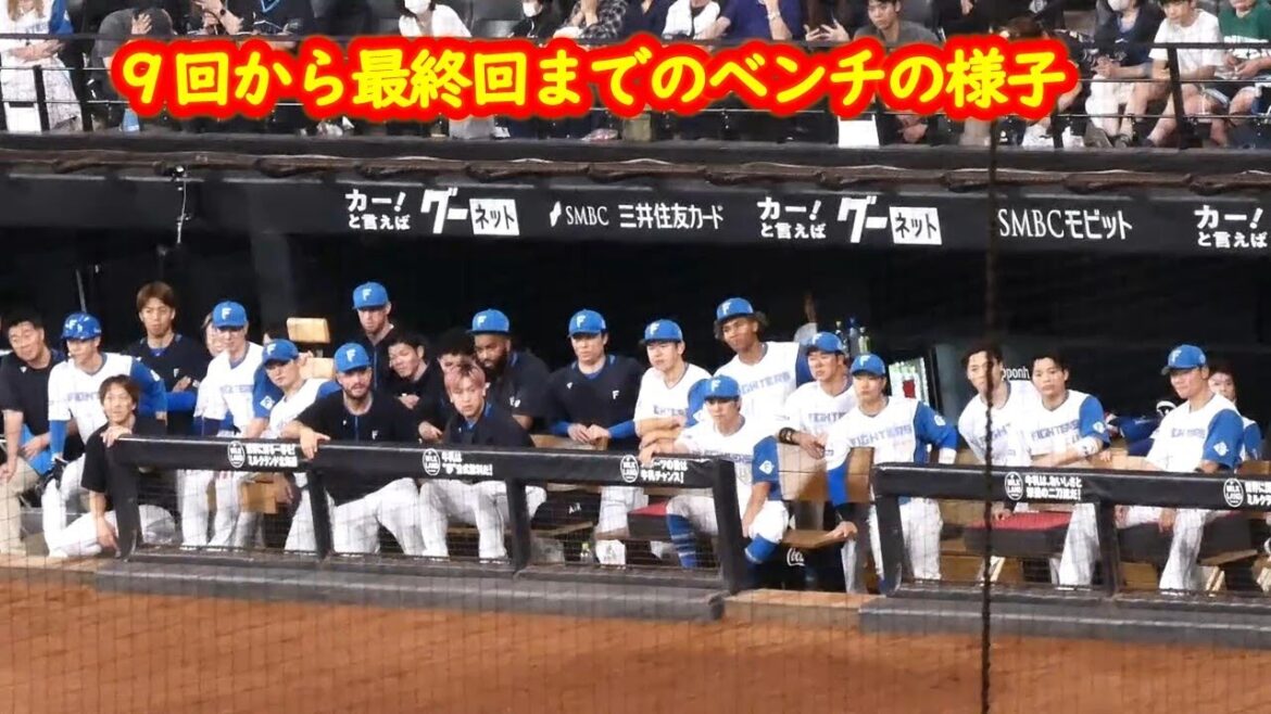 【20240621】８回逆転されてからのベンチの様子です
