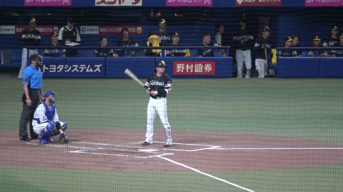 福岡ソフトバンクホークス 東浜巨選手 第1打席 ショートゴロ VS 中日ドラゴンズ 2024/6/6