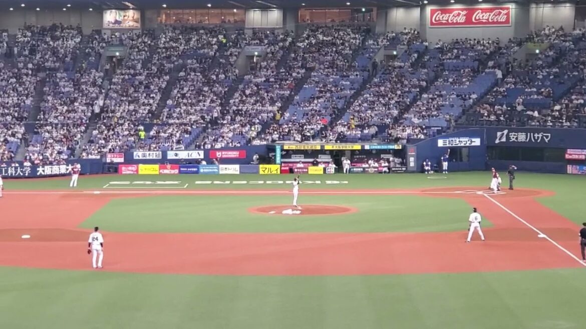 20240519　冴える一振り♪【村林一輝 応援歌】　1回表　東北楽天ｺﾞｰﾙﾃﾞﾝｲｰｸﾞﾙｽ@京ｾﾗﾄﾞｰﾑ大阪･ﾚﾌﾄ外野下段