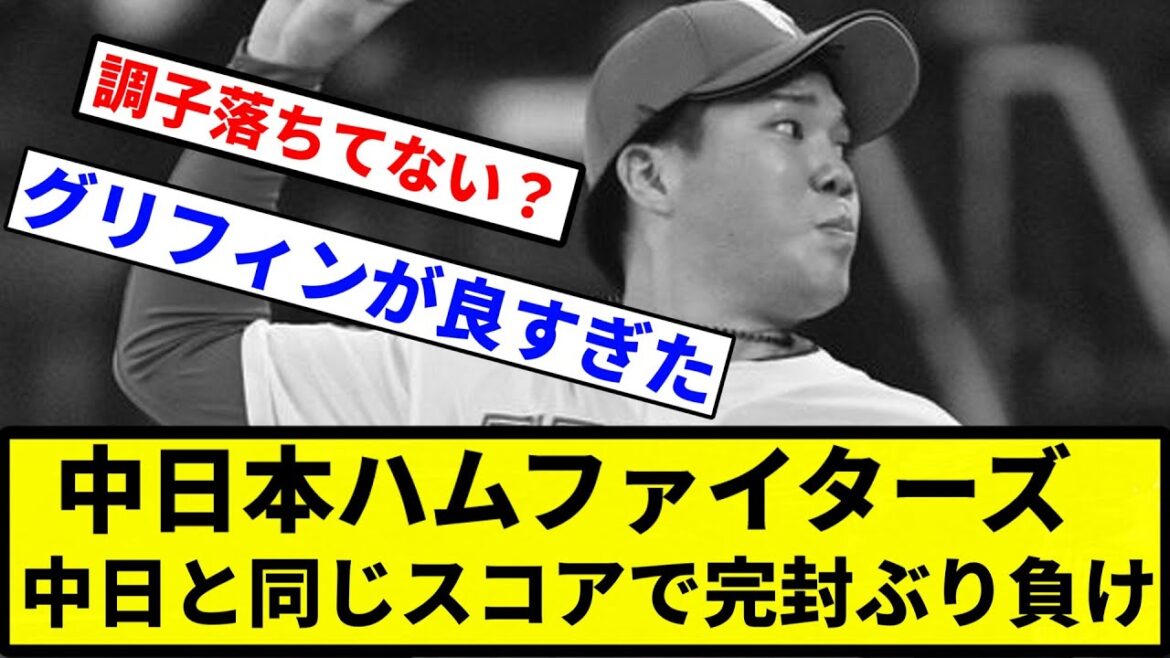 【0と0の共鳴】中日本ハムファイターズ 中日と同じスコアで完封ぶり負け【プロ野球反応集】【1分動画】