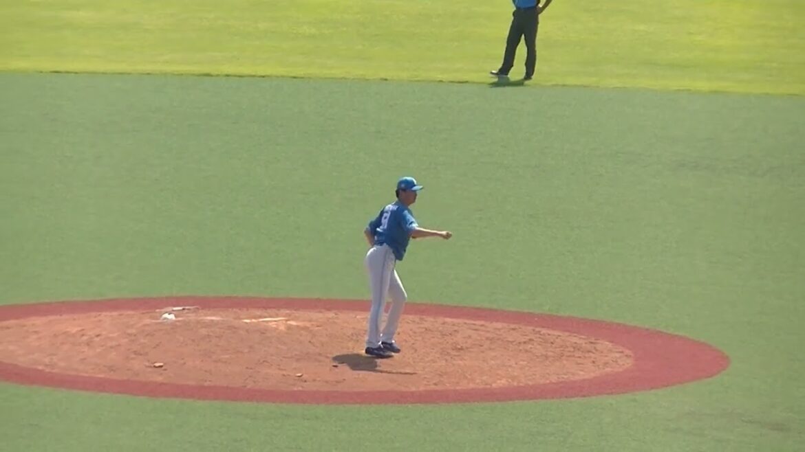 【野球選手フォーム集】日ハム石川直也の投球フォーム（2024年6月14日 ヤクルトスワローズ対 日本ハムファイターズ）