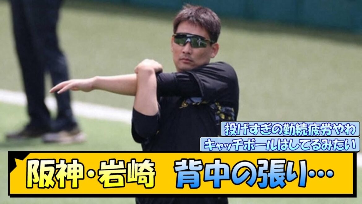 阪神・岩崎 背中の張り…【なんJ/2ch/5ch/ネット 反応 まとめ/阪神タイガース/岡田監督/岩崎優】