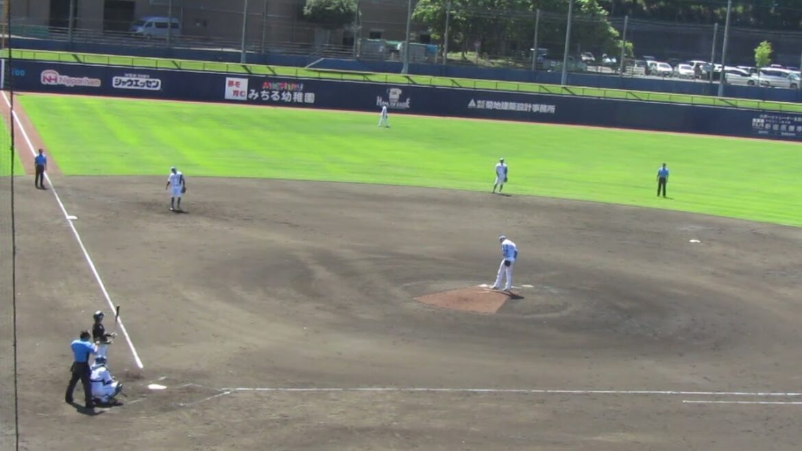 【マリーンズ】山口航輝 強烈な打球 阪口 樂が後逸2024年6月5日 日本ハムファイターズ対 千葉ロッテマリーンズ