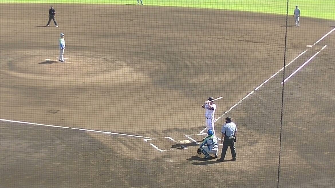 チャンスで秋広優人〜三振に倒れる（読売ジャイアンツ2軍 対 セガサミー2024年6月19日）