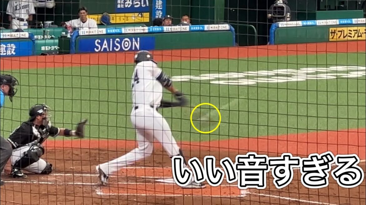 【198cm 115kg】ガルシア🇩🇴母国ドミニカンデーにライトスタンド上段への超豪快ホームラン！【西武vs ロッテ】2024/6/22ファーム